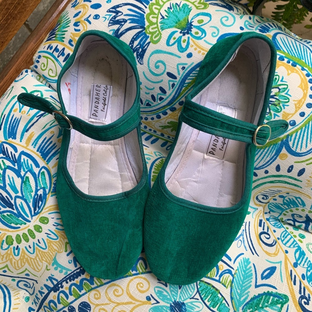 Green sandals